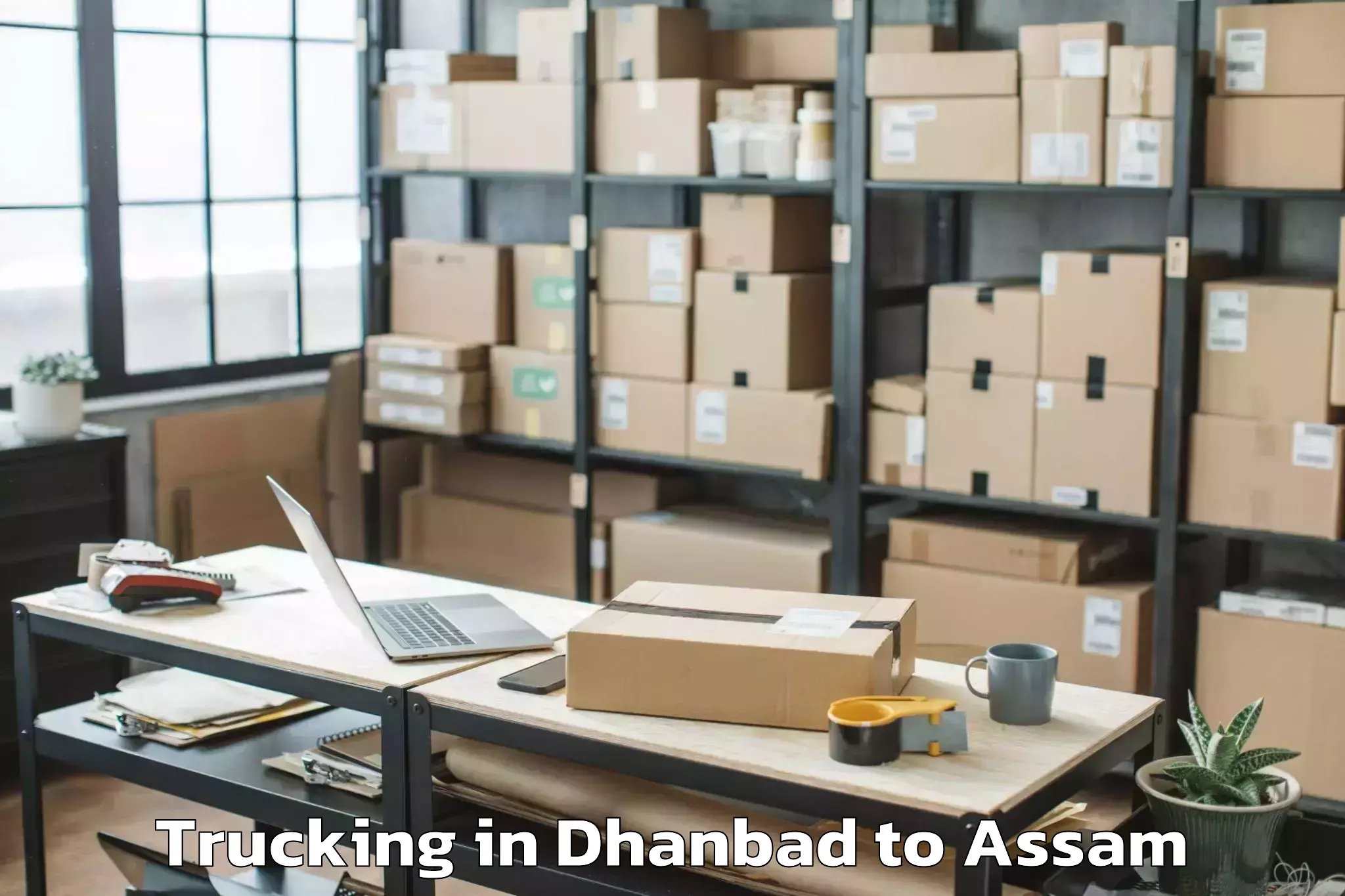 Hassle-Free Dhanbad to Manja Trucking